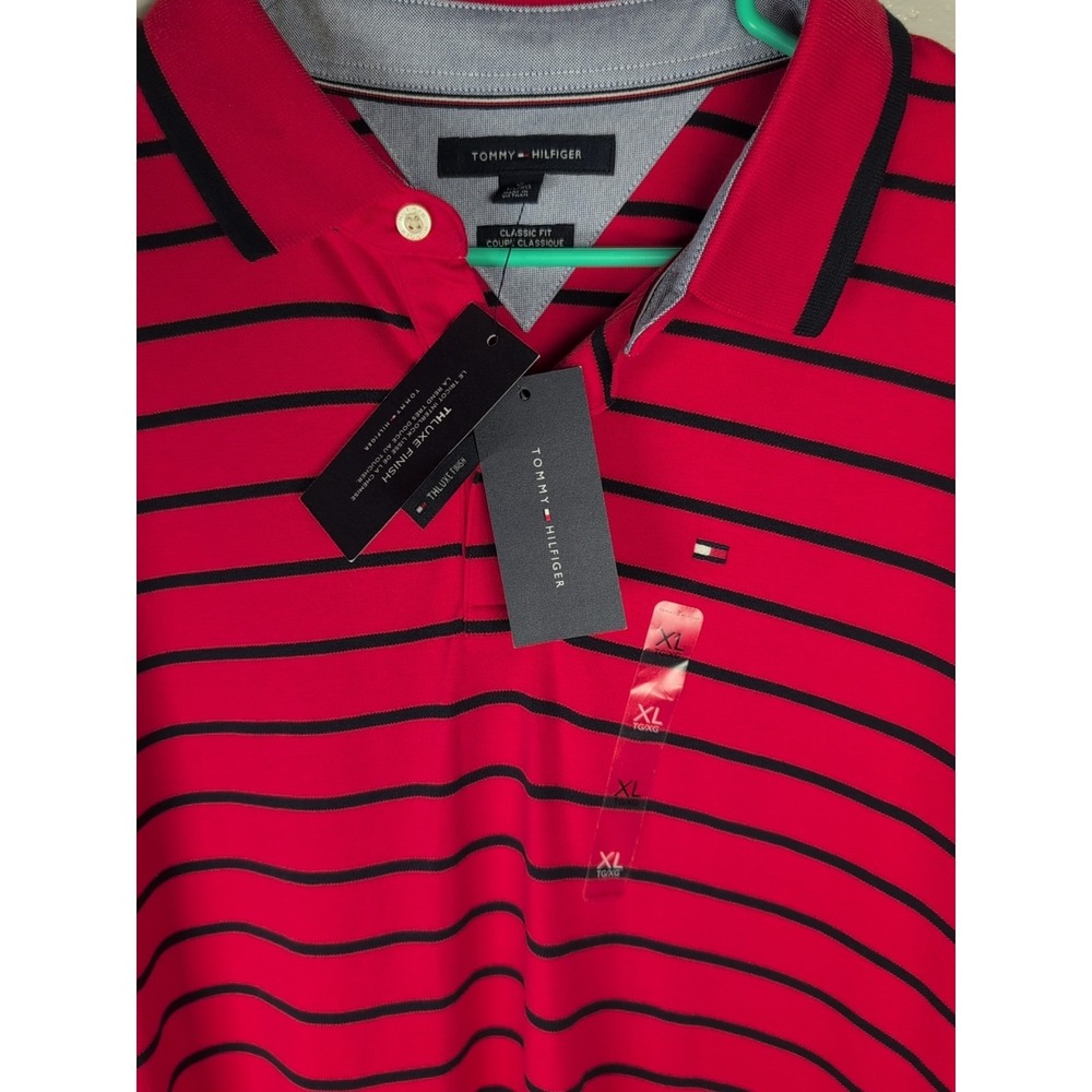 Tommy Hilfiger Men's XL Tall Shirt Thluxe Finish Classic Fit NEW - Picture 2 of 9